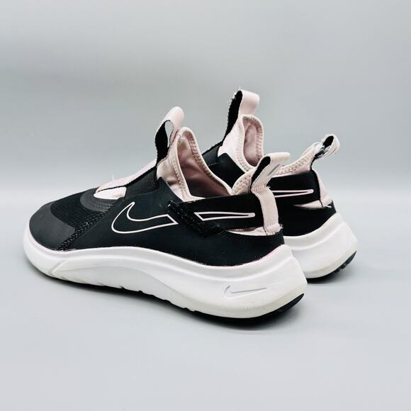 Nike Shoes Girls 7 Y Black Pink Flex Plus Slip On Low Top Athletic Sneakers - Picture 6 of 12